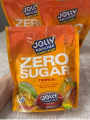 Kẹo Cứng Không Đường Jolly Rancher Vị Nhiệt Đới – Zero Sugar Tropical (Mỹ) 172g