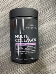 Thực phẩm bổ sung Collagen đa chủng (Dietary Supplement) Collagen Sports Research Multi Collagen 180 Viên Mỹ