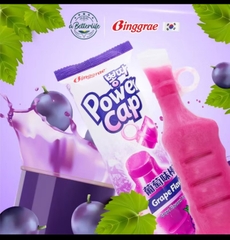 Kem Binggrae Power Cap Vị Nho Grape Ice Tube Hàn Quốc Kem Đá Trái Cây Mát Lạnh