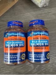 Viên Uống Dầu Cá Hồi Alaska Omega-3 Wild Alaskan Salmon Oil Extra Virgin 210 Viên Mỹ