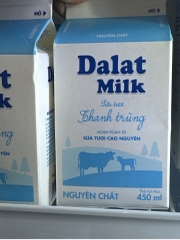 Sữa Tươi Thanh Trùng Dalat Milk Nguyên Chất 450ml