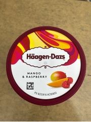 Kem Haagen Dazs xoài và phúc bồn tử mini 100ml Bỉ