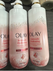 Sữa Tắm Olay Intensity Hydrating Hyaluronic Serum Body Wash Watermelon Fizz 591ml Dưỡng Ẩm Hương Dưa Hấu