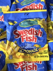 Kẹo Dẻo Swedish Fish Blue Raspberry Lemonade Vị Chanh Việt Quất 102g Mỹ