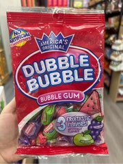 Kẹo gum Dubble Bubble vị táo và nho Mỹ 93g