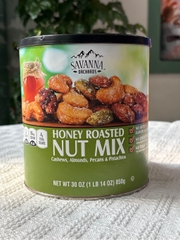 Hạt mix tổng hợp rang tẩm mật ong Savanna 850g Mỹ