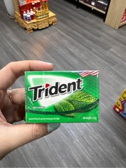 Kẹo cao su Trident Spearmint không đường 21.6g – Vị bạc hà lục Thái