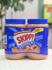 Set Bơ Đậu Phộng SuperChunk Hạt Skippy Mỹ (2 hũ 1.36kg)