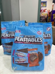 Kẹo socola MrBeast Feastables snack size – Túi mix 3 vị (Milk Chocolate, Milk Crunch, Peanut Butter Cup) 909g Mỹ