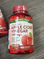 Viên Uống Giấm Táo Nature’s Truth Apple Cider Vinegar Extra Strength 1200mg 180 Viên Mỹ