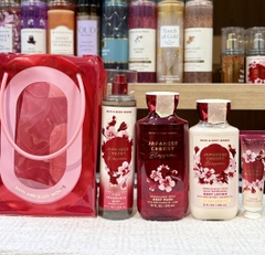 Set 4 Món Bath & Body Works Japanese Cherry Blossom Mỹ – Xịt Thơm, Sữa Tắm, Dưỡng Thể & Kem Dưỡng Da Tay