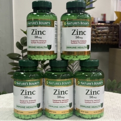 Nature’s Bounty Zinc 50mg 400 Viên Mỹ – Thực Phẩm Bổ Sung Kẽm Dạng Viên Nén