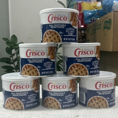 Mỡ Trừu Crisco All-Vegetable Shortening 453g Mỹ – Mỡ thực vật Làm Bánh Chiên Nướng