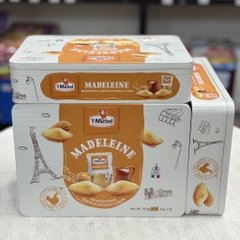 Bánh Madeleine St Michel hộp thiếc 250g (10 gói) – Bánh bông lan Pháp thơm bơ