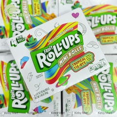 Kẹo dẻo cuộn Fruit Roll-Ups Mini Rolls Tropical Tie-Dye 4 cuộn (41g) – Mỹ