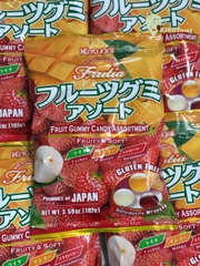 Kẹo Dẻo Kasugai Trái Cây Vị Vải Xoài Dâu 102g Nhật Bản