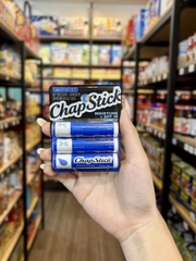 SET 3 CÂY SON DƯỠNG MÔI CHỐNG NẮNG CHAPSTICK MOISTURIZER ORIGINAL SPF 15 12g Mỹ (4g x3)