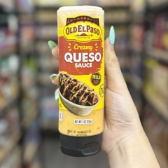 Sốt Phô Mai Old El Paso Creamy Queso Sauce Mild 255g Mỹ – Sốt Cheese Ăn Kèm Nachos, Taco, Burger