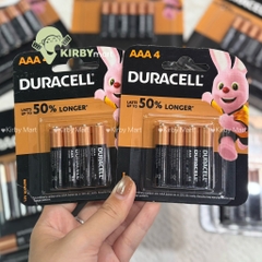 Pin AAA Duracell Alkaline 1.5V Vỉ 4 Viên Chính Hãng Pin Tiểu AAA