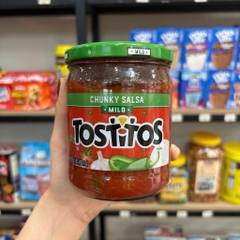 Sốt Tostitos Mild Chunky Salsa Mỹ 439g – Sốt Cà Chua Rau Củ Chunky