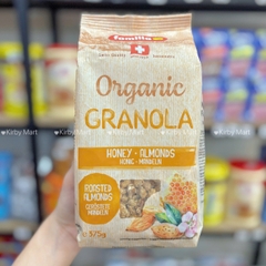 Granola Organic Honey Almonds Thụy Sĩ 375g – Ngũ Cốc Mật Ong Hạnh Nhân