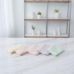 Quần lót nữ QB su lạnh phối lưới chấm bi thoáng khí thanh lịch 16E