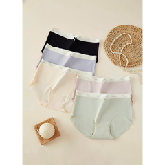 Quần lót nữ QB su gân viền lượn sóng pastel thanh lịch 16E