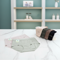 Quần lót nữ QB cotton dệt họa tiết co giãn thoáng khí phong cách thanh lịch 16E