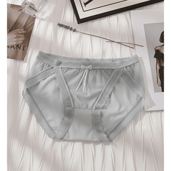 Quần lót nữ QB lưới xuyên viền ren nơ nhỏ sexy 16E
