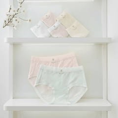 Quần lót nữ QB cotton thoáng khí co giãn 4 chiều phối họa tiết đáng yêu 16E