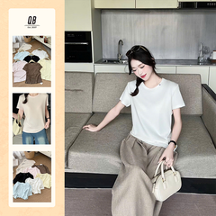 Áo nữ QB dáng suông basic tôn dáng phong cách thanh lịch nhẹ nhàng dễ phối B8