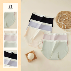 Quần lót nữ QB su gân viền lượn sóng pastel thanh lịch 16E