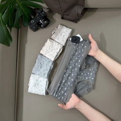 Quần lót nữ QB họa tiết hoa nhỏ viền lượn sóng dễ thương 16E