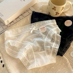 Quần lót nữ QB ren họa tiết nơ nhỏ nữ tính 16E