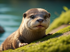 Huấn luyện rái cá trước khi thả về tự nhiên