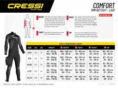 Bộ Đồ Lặn Nữ Tay Dài Comfort 7 mm