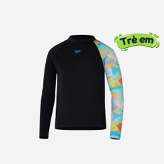 Áo Bơi Chống Nắng Bé Trai Digital Long Sleeve - Đen
