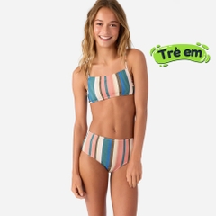 Áo Bơi Hai Mảnh Bé Gái Kendari Stripe Square Neck - Nhiều Màu