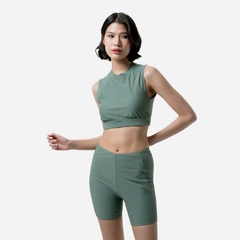 Áo Bơi Nữ Solid With Mesh - Xanh Lá