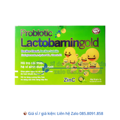 Mem Probiotic Lactobamingold giúp bổ sung lợi khuẩn tăng cường tiêu hóa và nâng cao khả năng hấp thu hộp 30 gói