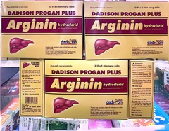 Viên uống bổ gan Dadison Progan Plus Arginin Hydroclorid giúp giải độc gan, bảo vệ gan hộp 60 viên