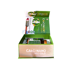 Viên uống Richer Calci Nano MK7 Gold giúp bổ sung Calci, vitamin D3, MK7 và khoáng chất cần thiết hỗ trợ làm giảm nguy cơ loãng xương, xốp xương, thiếu calci hộp 60 viên