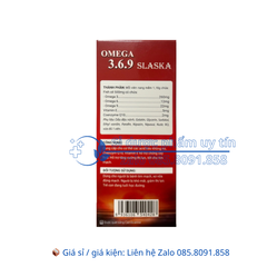 Viên uống Omega 3.6.9 Slaska giúp tăng cường thị lực, tốt cho tim mạch hộp 60 viên