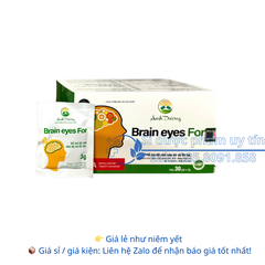 Cốm bổ não Brain Eyes For giúp hỗ trợ tốt cho não bộ và thị lực hộp 30 gói
