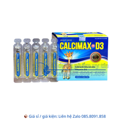 Siro Calcimax D3 giúp xương chắc khỏe và phát triển chiều cao hộp 20 ống