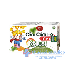 Viên Ngậm Cảm Cúm Ho Bổ Phổi Koltusf giúp giảm cảm cúm, hắt hơi, sổ mũi, họ khan, ho kéo dài, đau rát họng, khản tiếng hộp 24 viên
