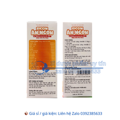 Siro Ricgin Ăn Ngon Thymomodulin giúp ăn ngon miệng, tăng cường sức đề kháng,  tăng cường tiêu hóa hộp 20 ống