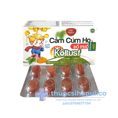 Viên Ngậm Cảm Cúm Ho Bổ Phổi Koltusf giúp giảm cảm cúm, hắt hơi, sổ mũi, họ khan, ho kéo dài, đau rát họng, khản tiếng hộp 24 viên