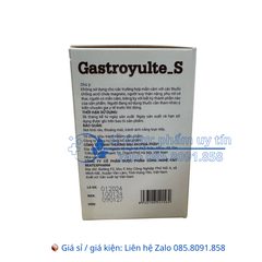 Gastroyulte_S giúp giảm acid dịch vị, hỗ trợ giảm triệu chứng: đầy bụng, ợ hơi, ợ chua do viêm loét dạ dày, tá tràng hộp 20 gói