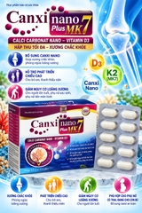 (Mua Sỉ Liên Hệ Zalo) Viên uống Canxi Nano Plus  Mk7 giúp bổ sung canxi và vitamin D3 cho cơ thể hộp 100 viên